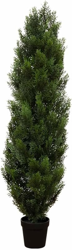 4ft Faux Cedar Tree with Nursery Planter – UV Resistant Artificial Pin