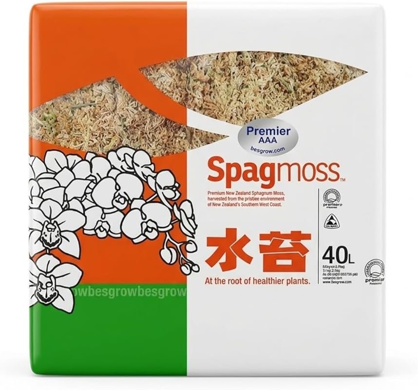 500g New Zealand Sphagnum Moss – AAA Grade for Orchids & Reptiles, Expands to 40L
