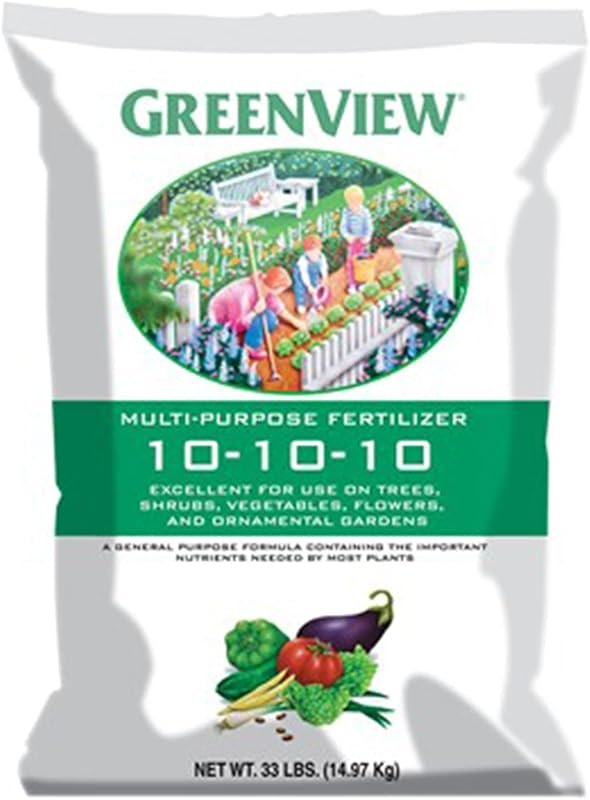 Greenview 10-10-10 Multi-Purpose Fertilizer for Trees, Shrubs, Vegetab