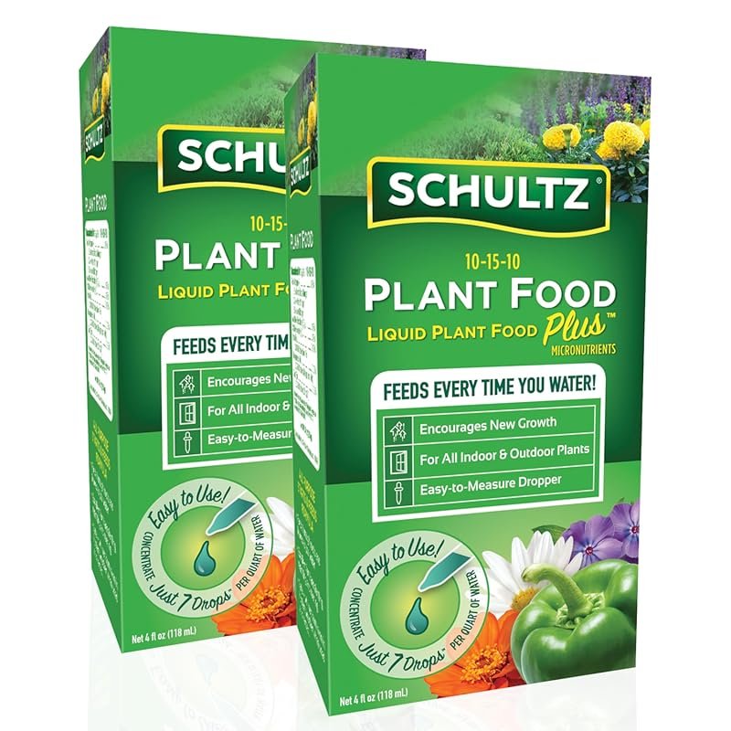 Schultz 10-15-10 All Purpose Plant Food, 4-Ounce Twin Pack – Balanced