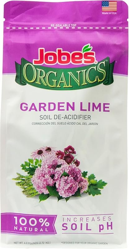 Organic Garden Lime Powder, 6 lbs, Soil Amendment for Lawns, Plants, a