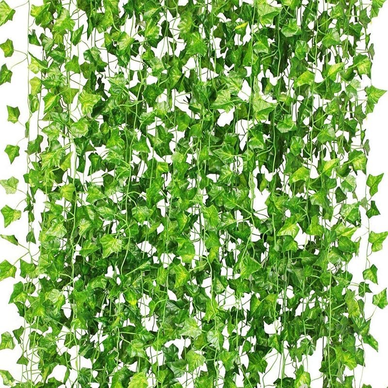 12 Pack 84Ft Artificial Ivy Garland, UV Resistant Fake Vines for Home,