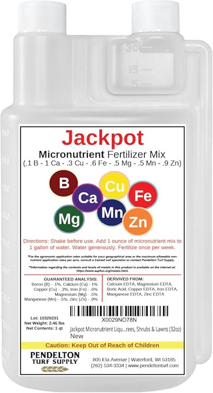 Jackpot Micronutrient Liquid Fertilizer, 32oz – Indoor & Outdoor Use f