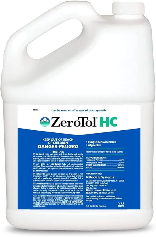 BioSafe ZeroTol HC One Gallon Organic Disease Control Kills Mold and M