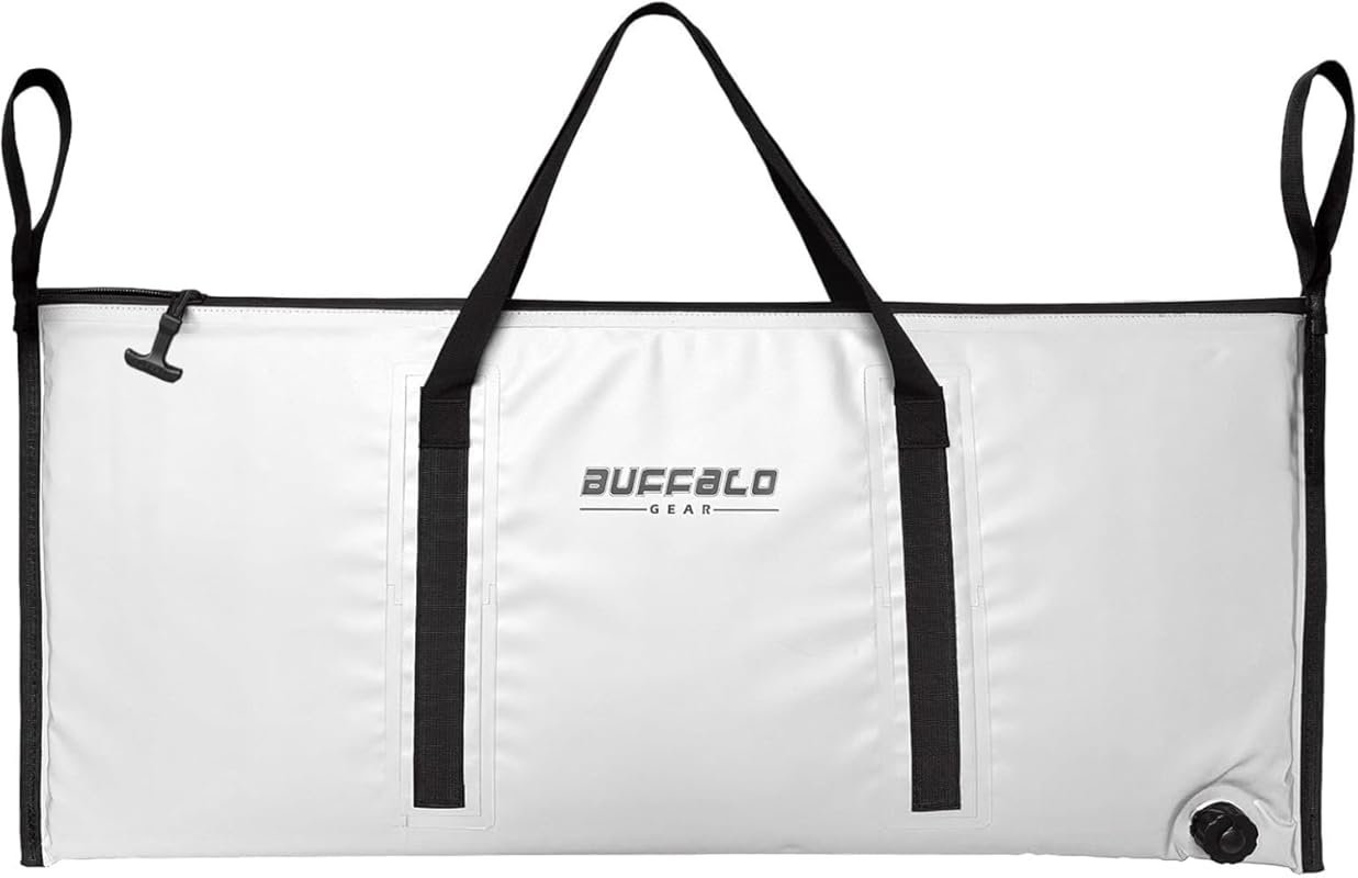 Buffalo Gear Insulated Fish Cooler Bag – Portable 48+ Hour Ice-Retenti