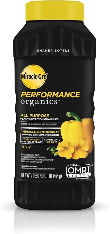 Miracle-Gro Performance Organics All Purpose Granules – 1 lb. Shaker,