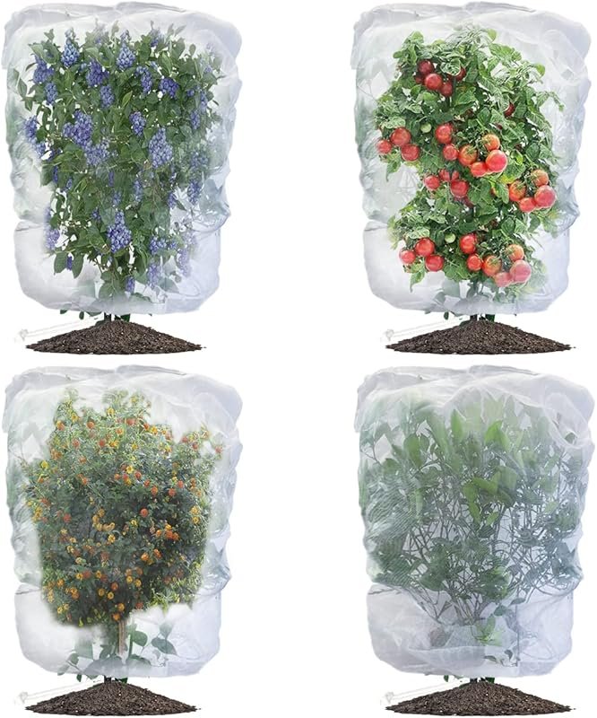 Garden Bird Netting for Blueberry Bushes & Fruit Trees – 4-Pack Mesh B