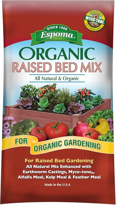 Espoma Organic Raised Bed Mix: All-Natural Potting Soil for Vegetables