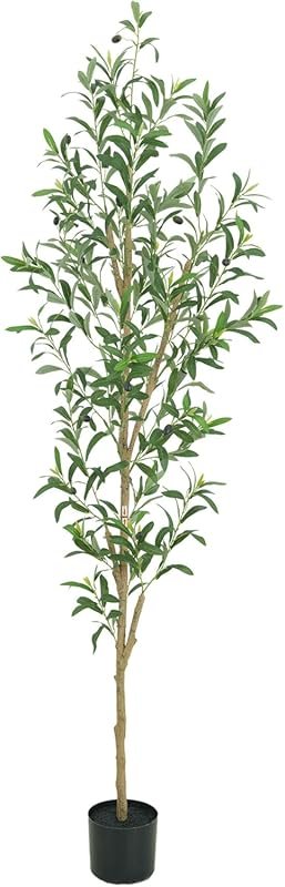 6FT Realistic Artificial Olive Tree with Leaves and Fruits for Indoor Decor