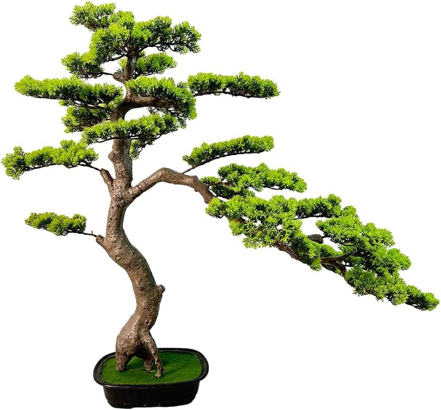 3ft Artificial Juniper Bonsai Tree – Realistic Fake Plant with Ceramic
