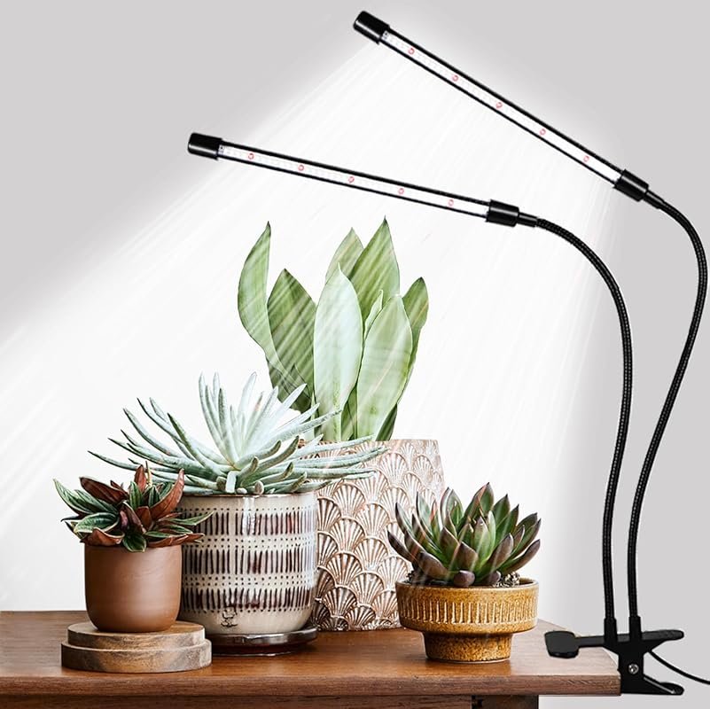Full Spectrum 84LED Clip Plant Light with Timer & 3 Modes for Indoor G
