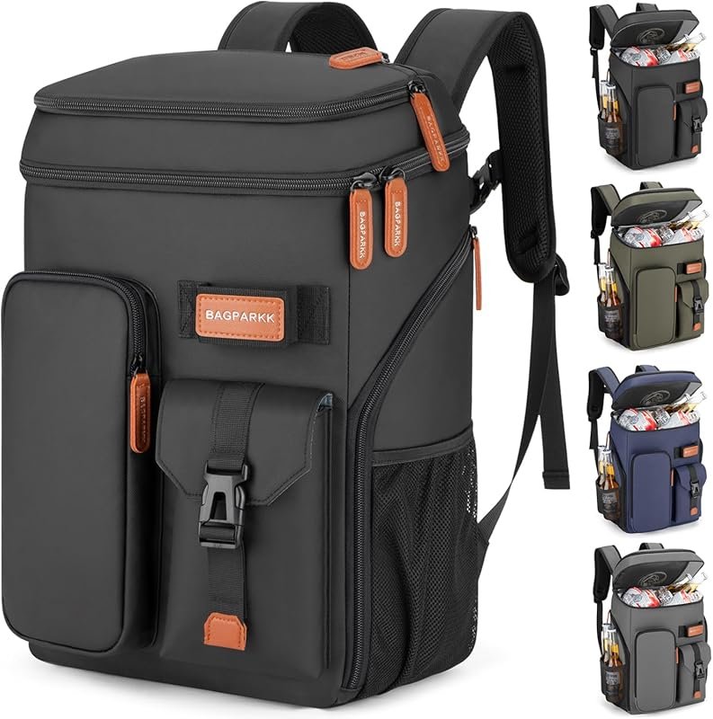 BAGPARKK 33/45 Can Leakproof Insulated Cooler Backpack with Sternum St
