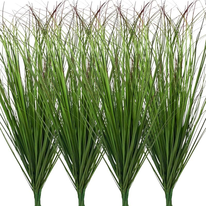 12Pcs Artificial Grass Stems, Faux Wheat Grass and Greenery for Indoor