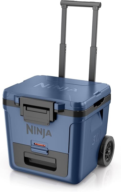 Ninja FrostVault 30QT Cooler with Wheels: Temp-Dry Drawer, Keeps Ice C