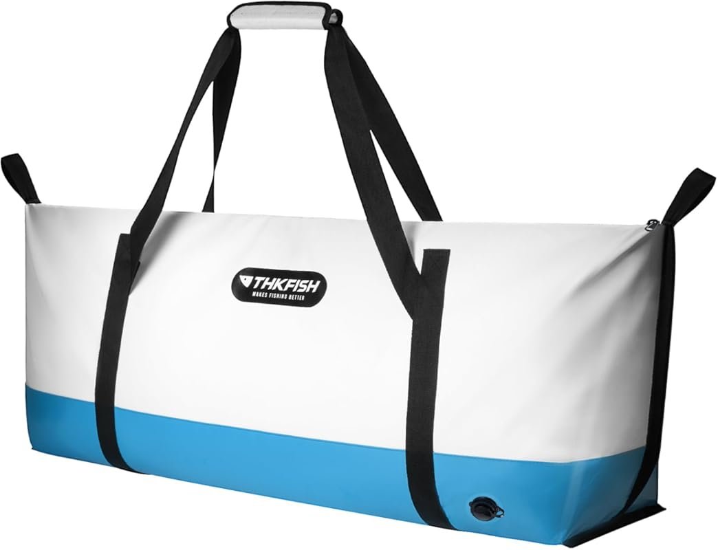 THKFISH Insulated Fish Cooler Bag – 40x16in Waterproof Kill Bag Keeps