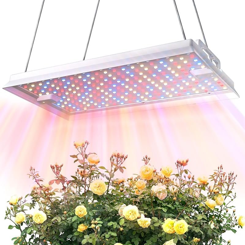 Smart App-Controlled 100W Full Spectrum LED Grow Light with 2x3 Ft Cov