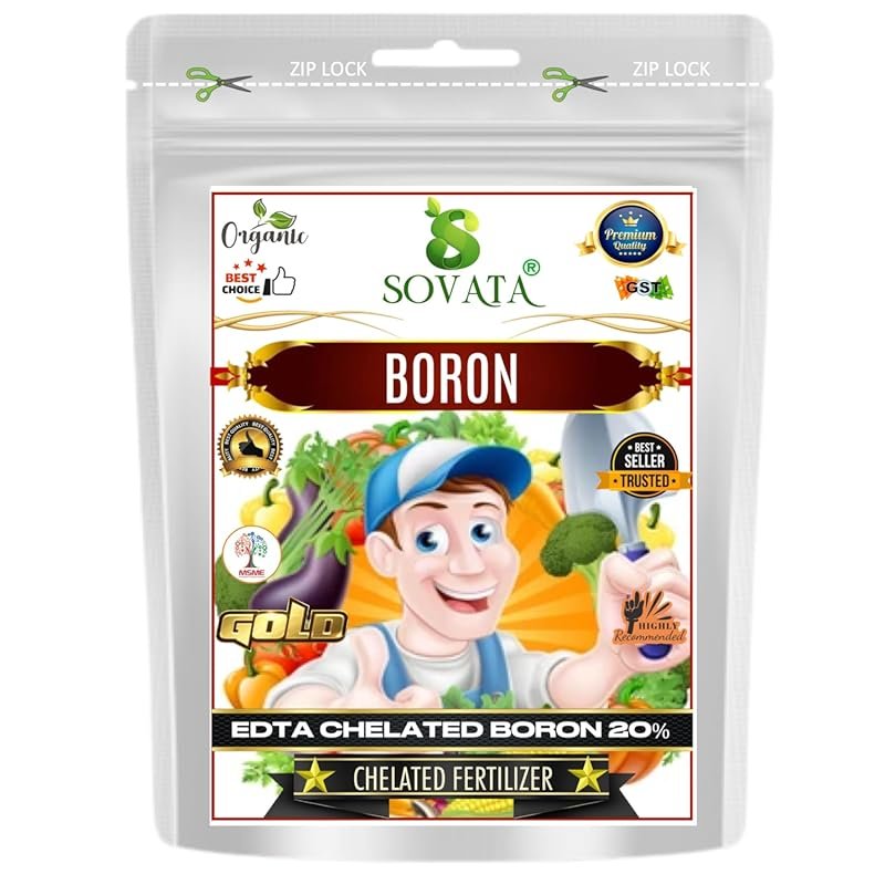 Sovata Chelated Boron 20% EDTA Organic Fertilizer for Fast, Healthy Pl