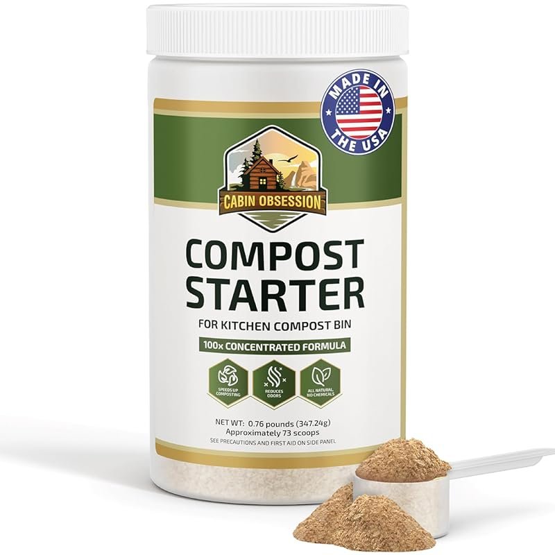 100x Concentrated Natural Compost Accelerator for Kitchen Bins, Odor-F