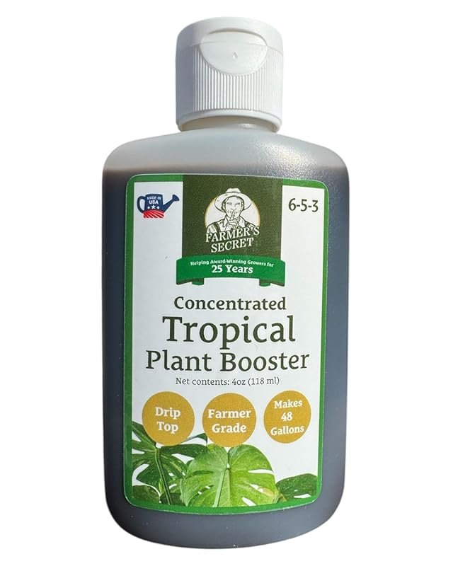 Farmer's Secret Tropical Houseplant Booster – Super Concentrated, Make