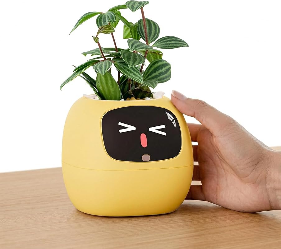 PLANTSIO Ivy Interactive AI Desk Companion: Smart Plant Pet with 100+ 
