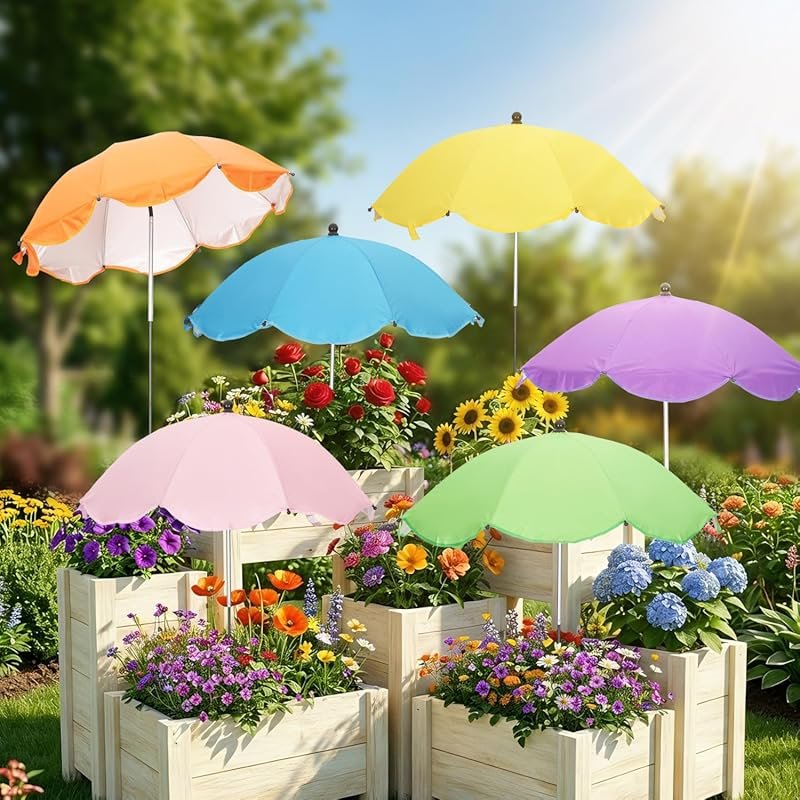 6-Pack Adjustable Plant Umbrellas – 26