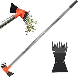 2-in-1 Garden Hoe Weed Puller Rake