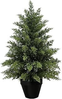 2ft Artificial Cedar Topiary Tree