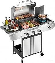 3-Burner Propane Gas Grill Side Burner