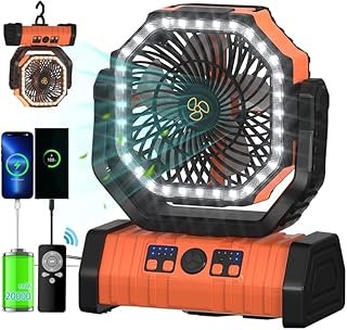 ADUST Camping Fan 20000mAh Battery Powered