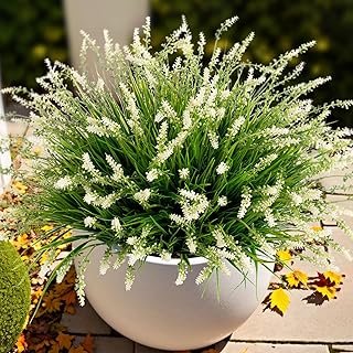 Ammyoo Artificial Faux Plants Flowers Outdoor