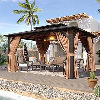 Aoxun 12'x10' Hardtop Gazebo