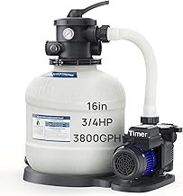 AQUASTRONG 16in Sand Filter Pump Above