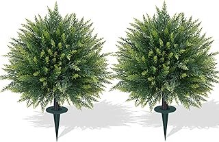 Artificial Cedar Topiary Trees Ground Spike