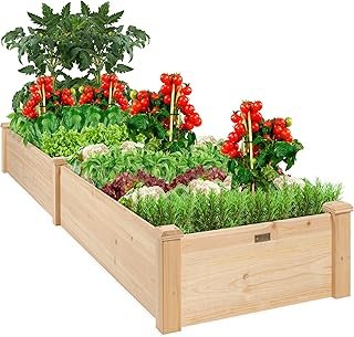 Best Choice Products 8x2ft Outdoor Wooden