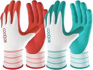COOLJOB 2 Pairs Gardening Gloves Women