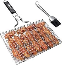 Fish Grilling Basket Folding Portable Stainless