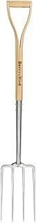 Gardening Digging Fork 4-Tine Stainless Steel