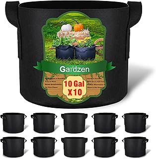 Gardzen 10-Pack 10 Gallon Grow Bags