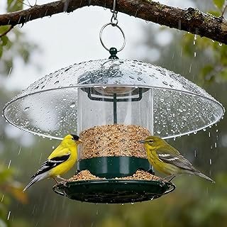 Gbekery Metal Bird Feeder Outdoor Hanging