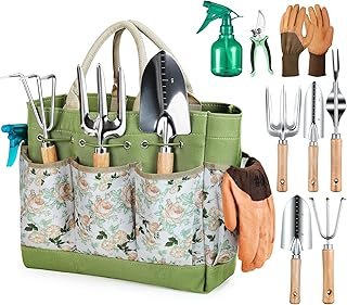 Grenebo Gardening Tools 9-Piece Heavy Duty