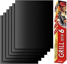 Grill Mat 6-100% Non-Stick Reusable Mats