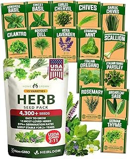 HOME GROWN Herb Seeds Planting 15-Pack