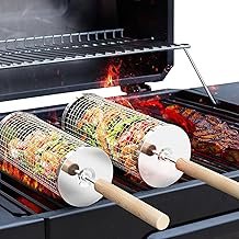 ivtivfu Rolling Grill Basket