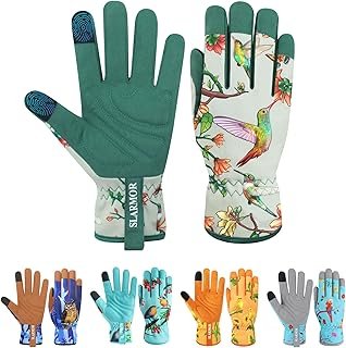 Leather-Gardening-Gloves Women Thorn-Proof Work-Gloves