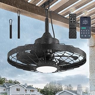 LEDIARY 20" Outdoor Ceiling Fan Lights