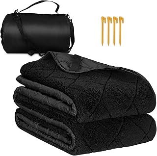 Northroad Waterproof Camping Blanket Sherpa Lining