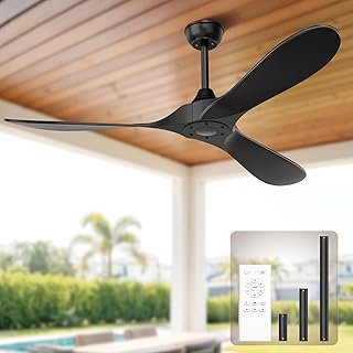 Obabala Black Outdoor Ceiling Fan