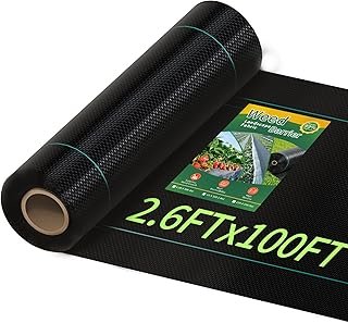 Pterying 2.6ftx100ft Weed Barrier Landscape Fabric