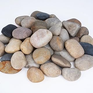 Pulovin 20 lbs River Rocks Landscaping