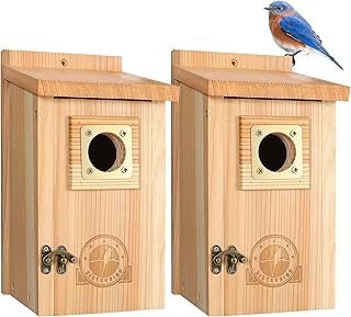 SISTERBIRD 2 Bird Houses Outside Clearance